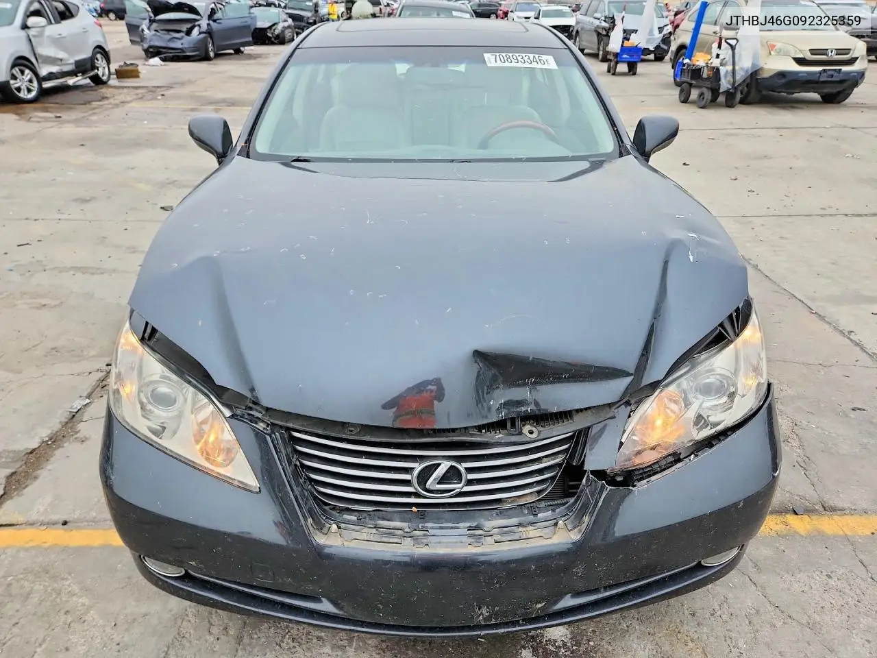 2009 LEXUS ES VIN JTHBJ46G092325359 — фото 5