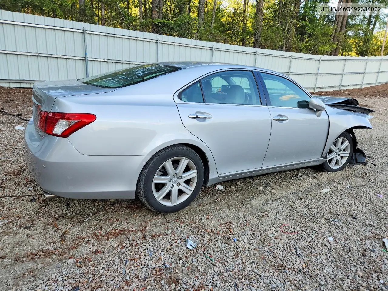 2009 LEXUS ES VIN JTHBJ46G492334002 — фото 3