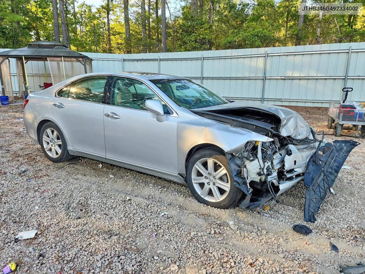 2009 LEXUS ES VIN JTHBJ46G492334002 — фото 4
