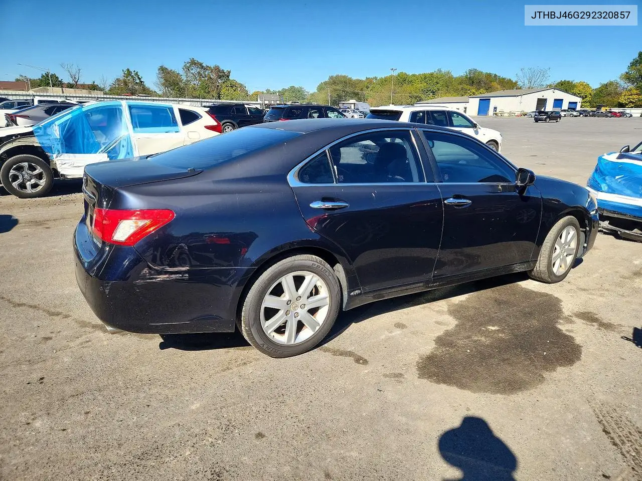 2009 LEXUS ES VIN JTHBJ46G292320857 — фото 3