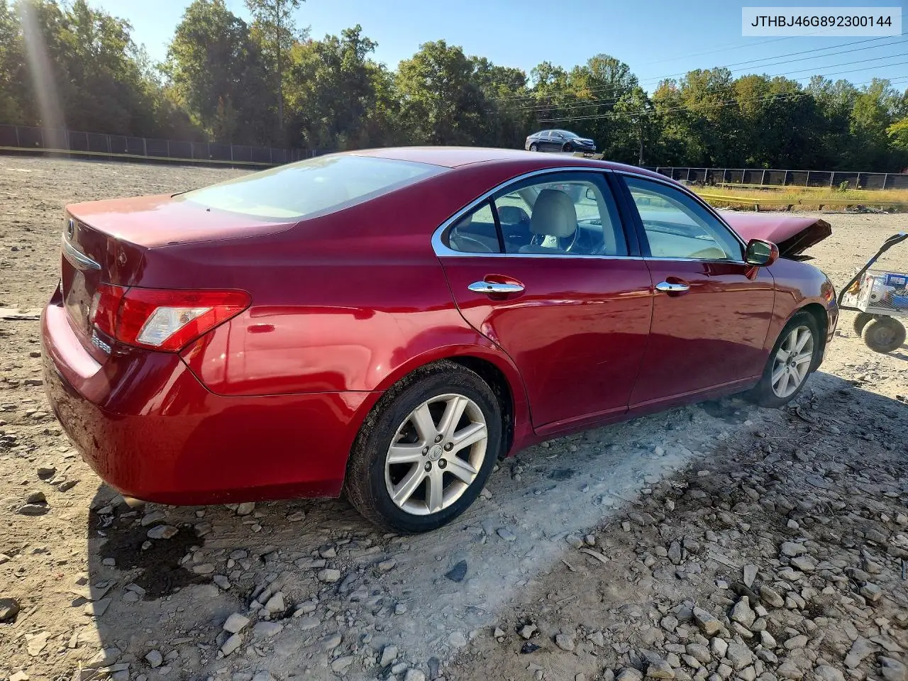 2009 LEXUS ES VIN JTHBJ46G892300144 — фото 3