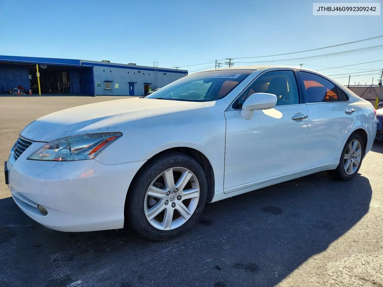LEXUS ES 2009, VIN JTHBJ46G992309242
