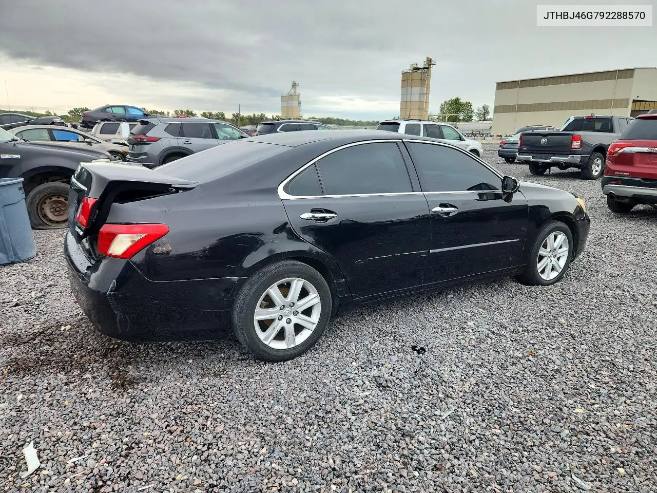 2009 LEXUS ES VIN JTHBJ46G792288570 — фото 3