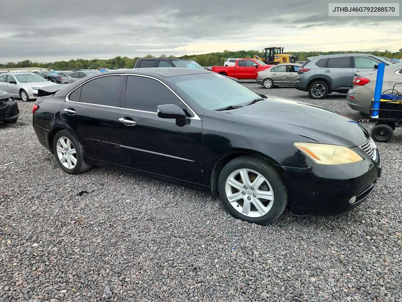 2009 LEXUS ES VIN JTHBJ46G792288570 — фото 4