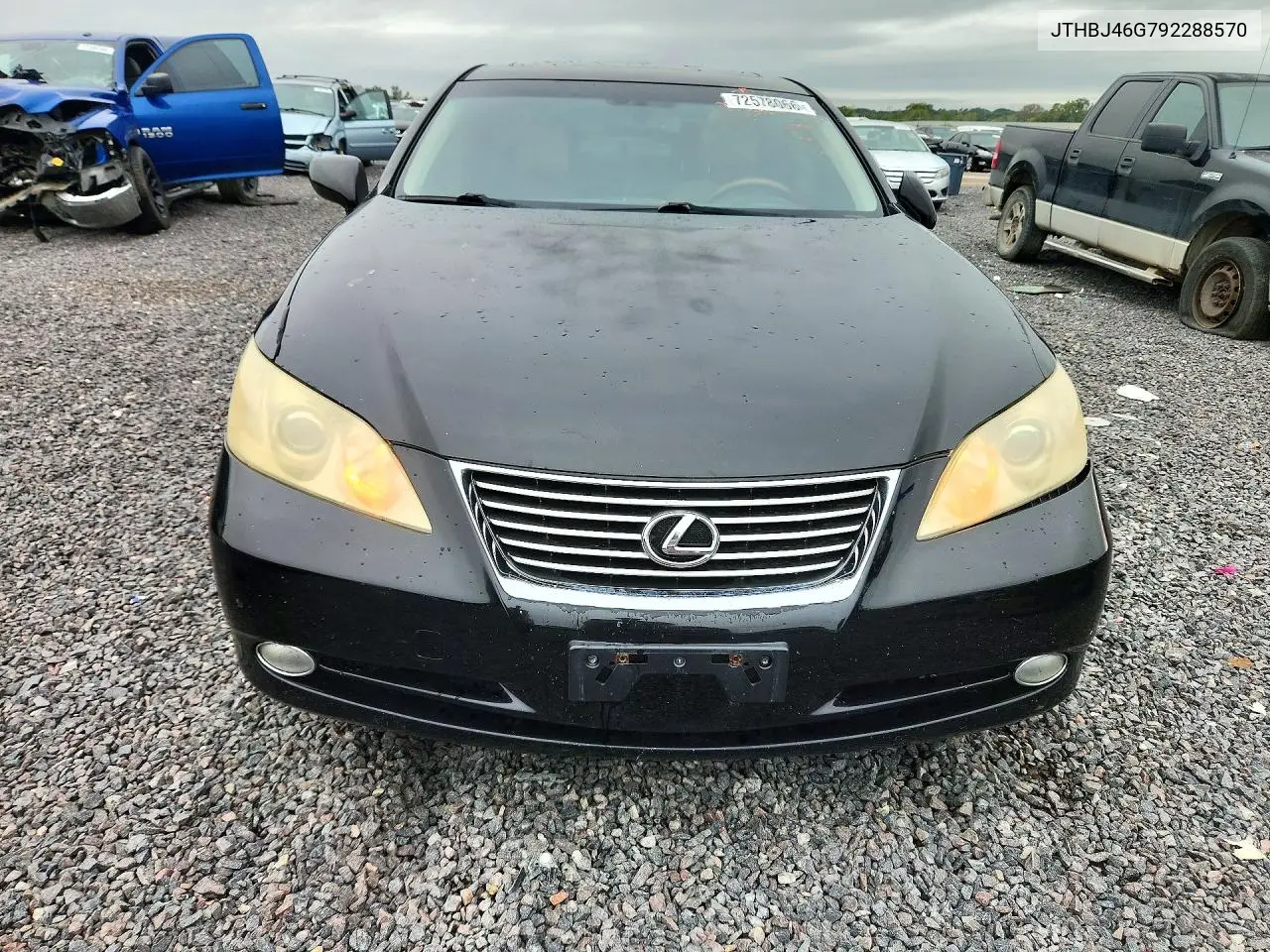 2009 LEXUS ES VIN JTHBJ46G792288570 — фото 5