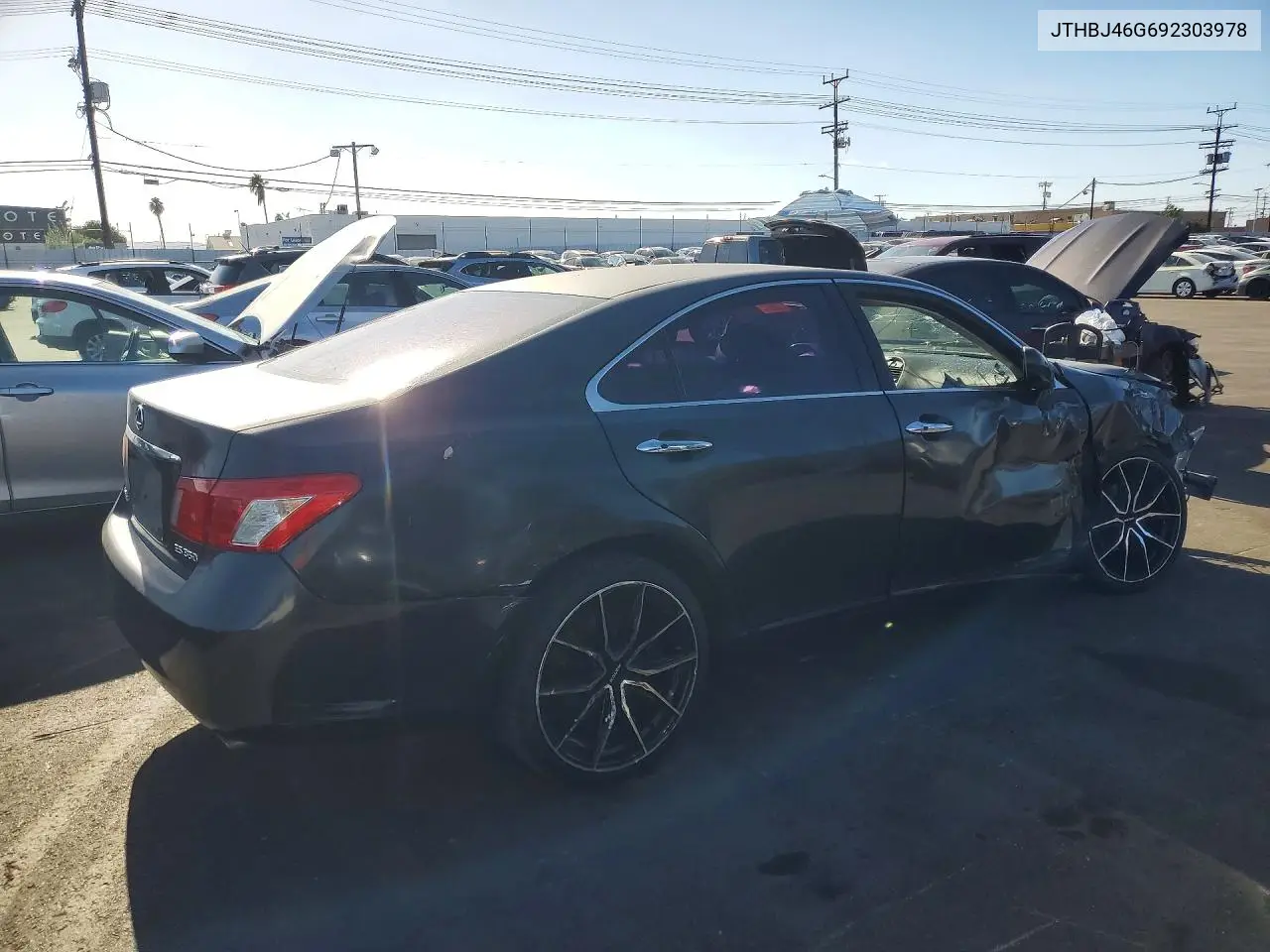 2009 LEXUS ES VIN JTHBJ46G692303978 — фото 3