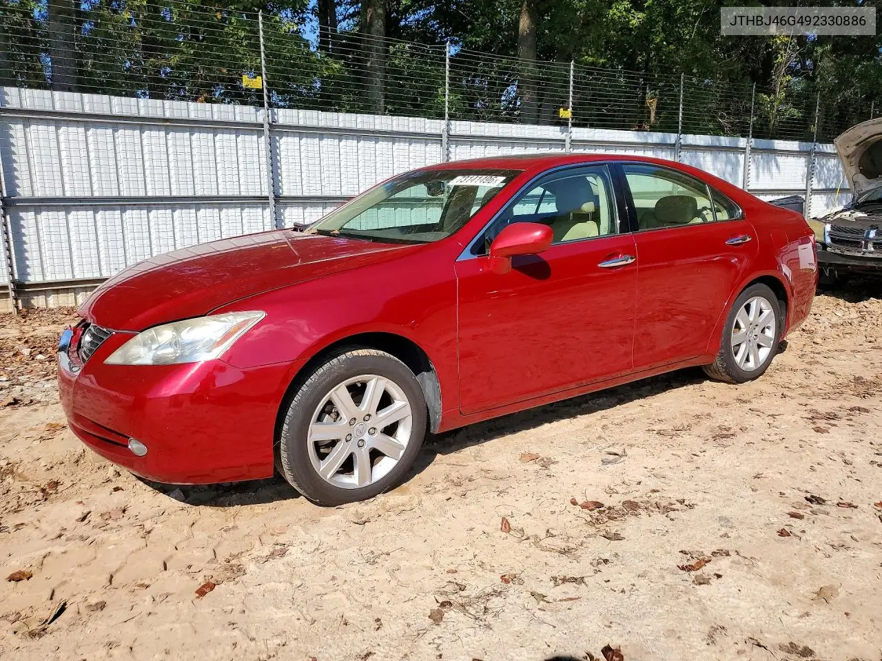 LEXUS ES 2009, VIN JTHBJ46G492330886