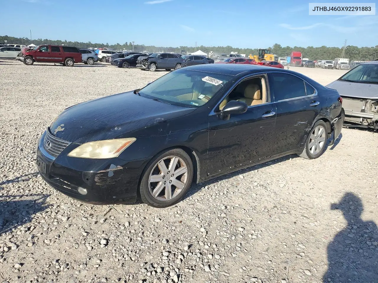 LEXUS ES 2009, VIN JTHBJ46GX92291883