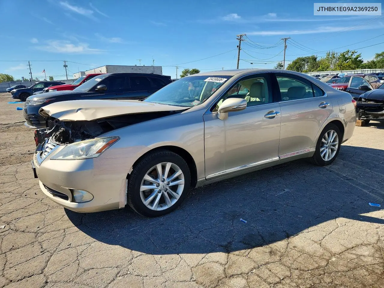 LEXUS ES 2010, VIN JTHBK1EG9A2369250