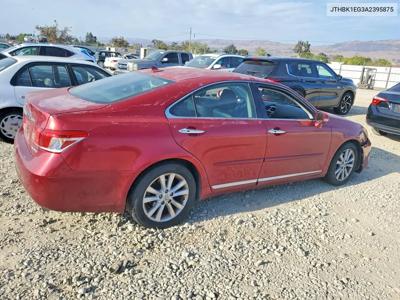 2010 LEXUS ES VIN JTHBK1EG3A2395875 — фото 3