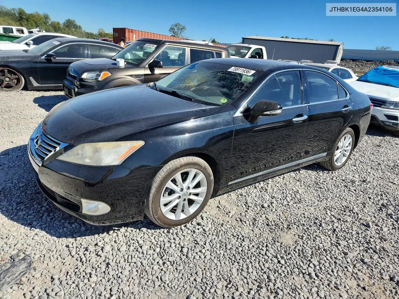 LEXUS ES 2010, VIN JTHBK1EG4A2354106