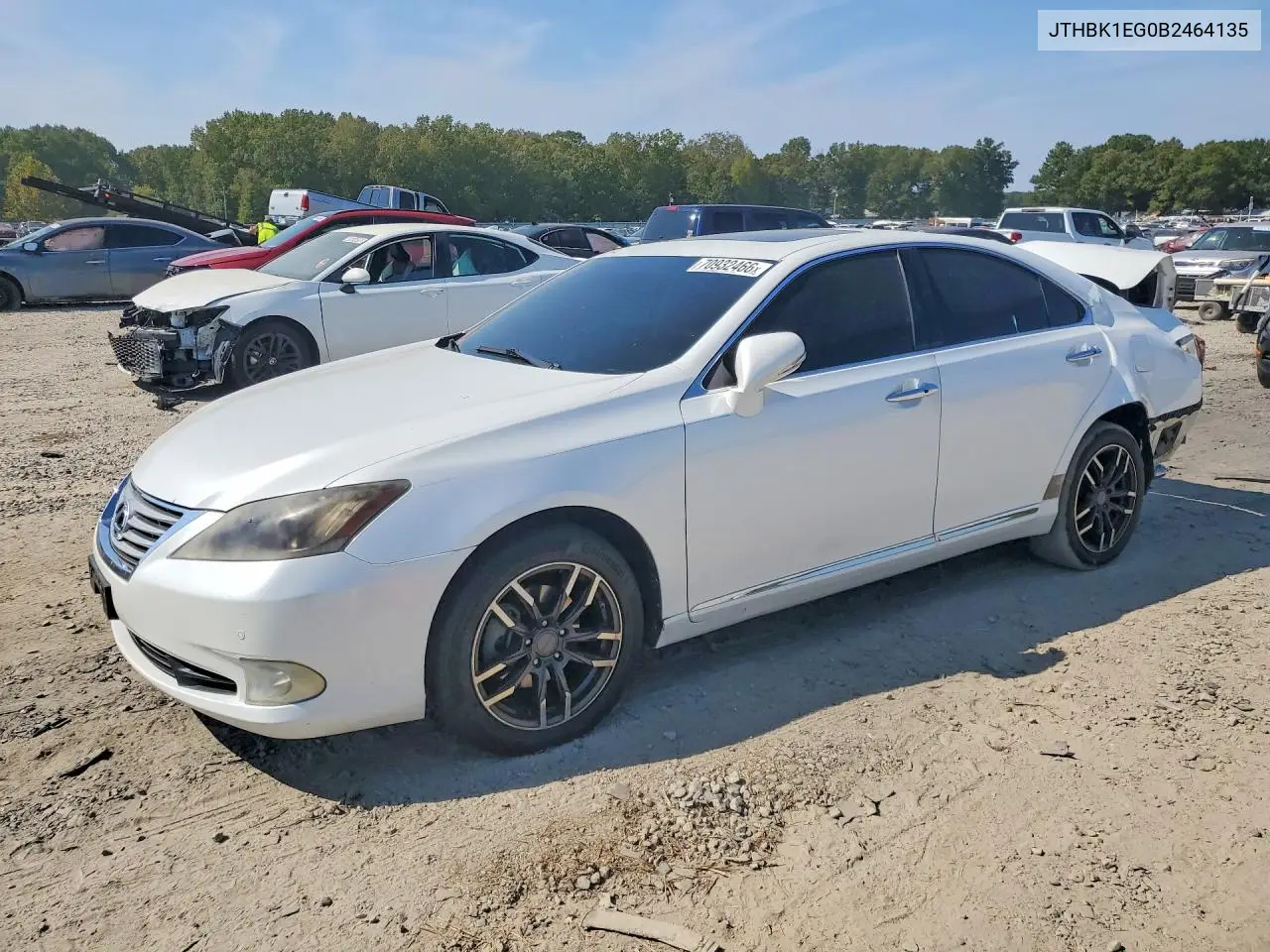 LEXUS ES 2011, VIN JTHBK1EG0B2464135
