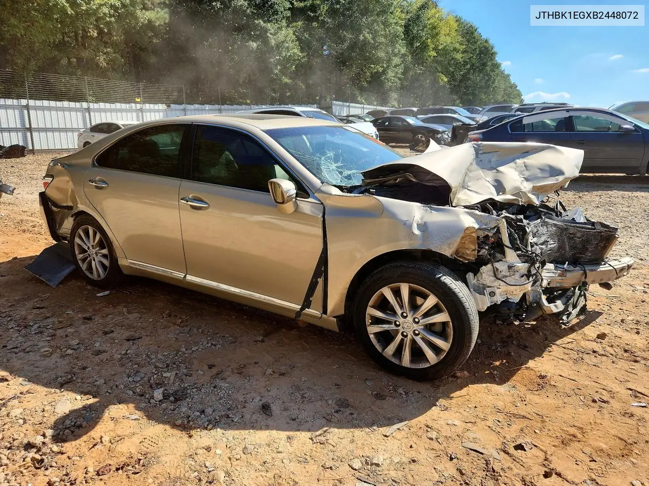 2011 LEXUS ES VIN JTHBK1EGXB2448072 — фото 4