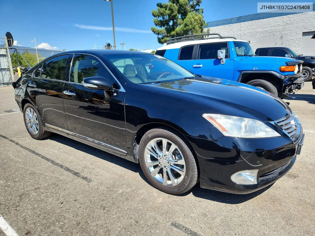 2012 LEXUS ES VIN JTHBK1EG7C2475408 — фото 4