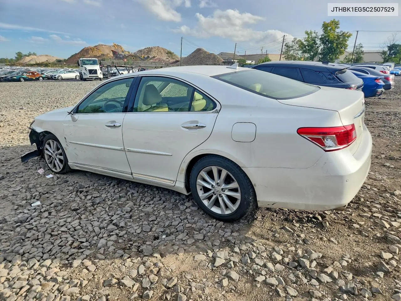 2012 LEXUS ES VIN JTHBK1EG5C2507529 — фото 2