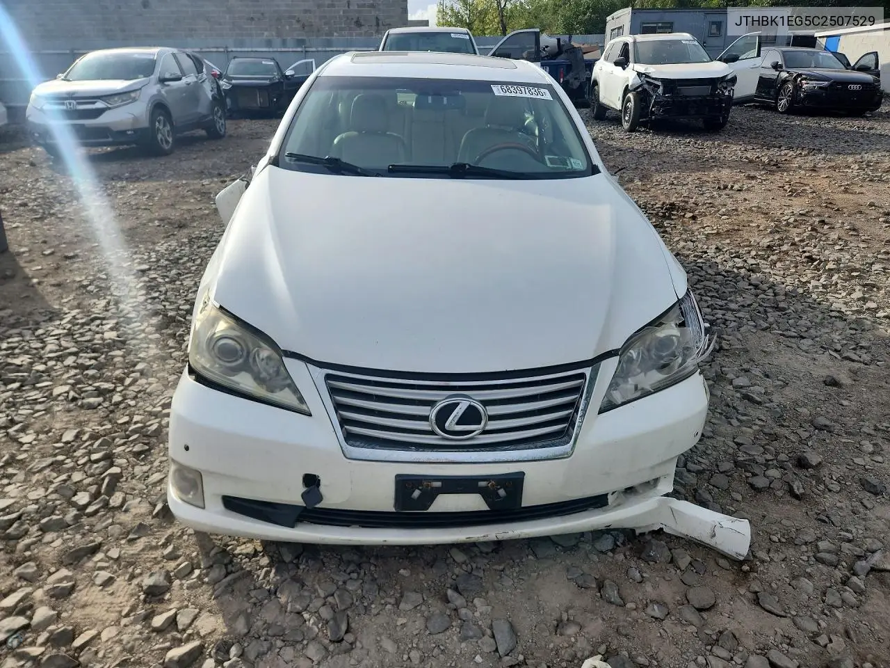 2012 LEXUS ES VIN JTHBK1EG5C2507529 — фото 5