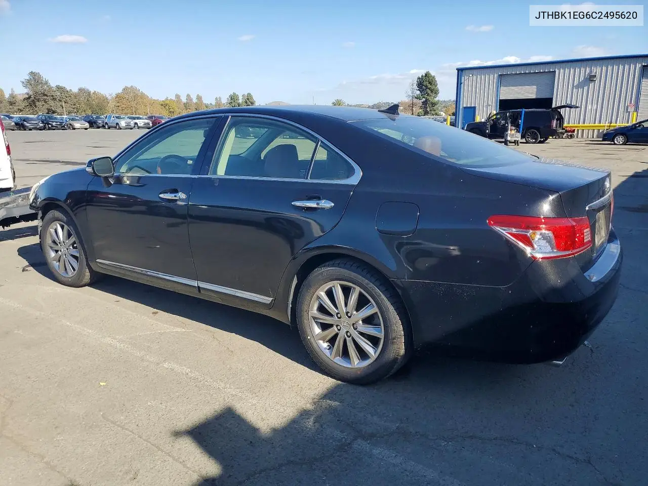 2012 LEXUS ES VIN JTHBK1EG6C2495620 — фото 2