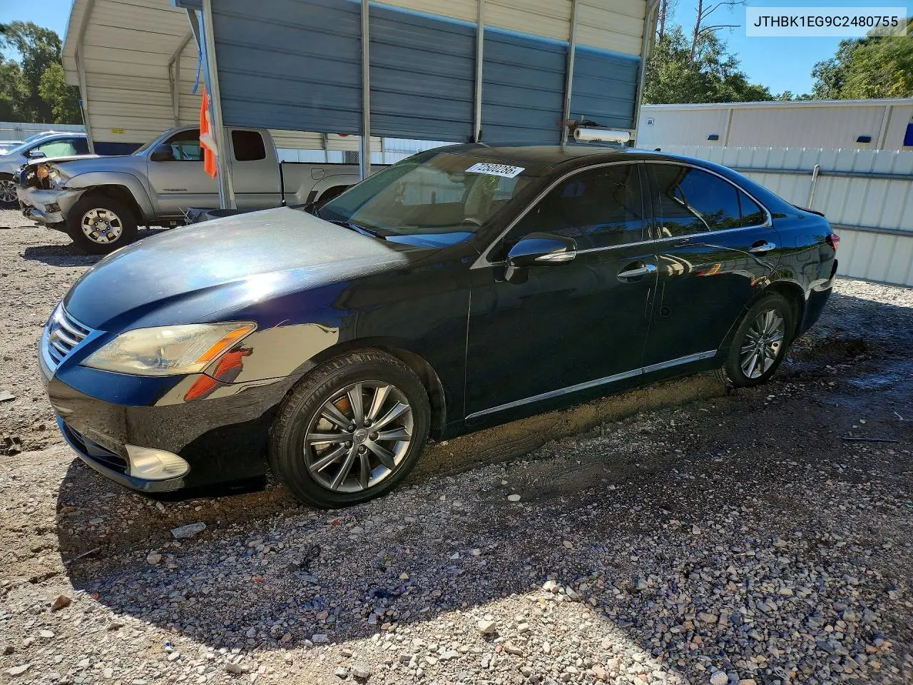 LEXUS ES 2012, VIN JTHBK1EG9C2480755