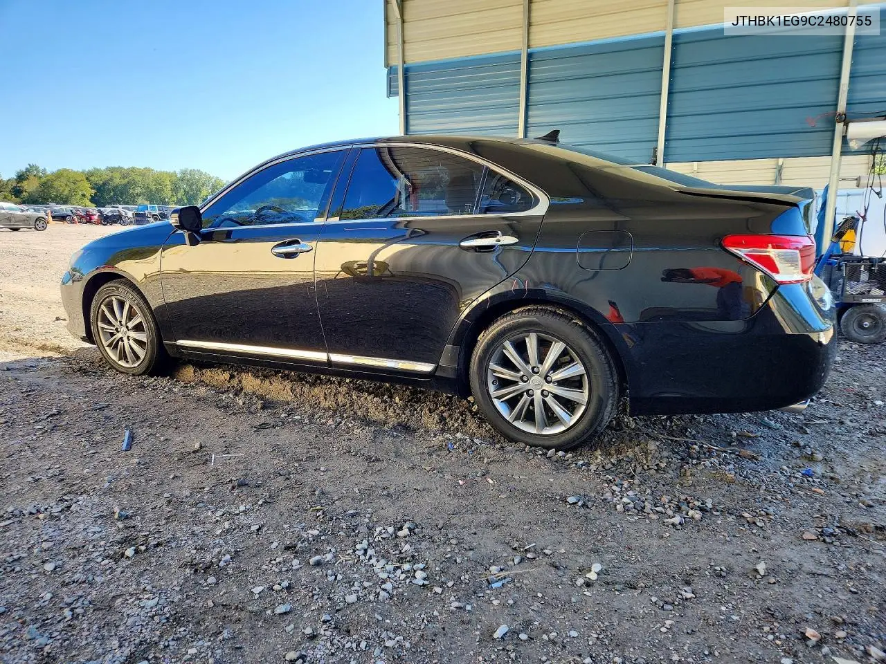 2012 LEXUS ES VIN JTHBK1EG9C2480755 — фото 2