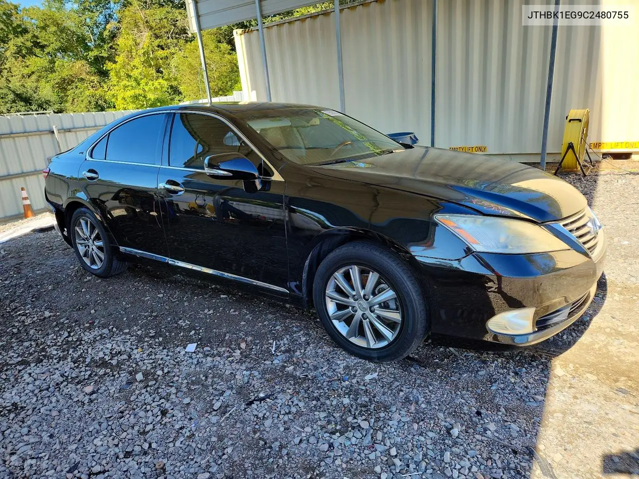 2012 LEXUS ES VIN JTHBK1EG9C2480755 — фото 4