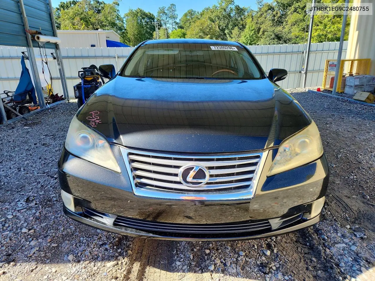 2012 LEXUS ES VIN JTHBK1EG9C2480755 — фото 5