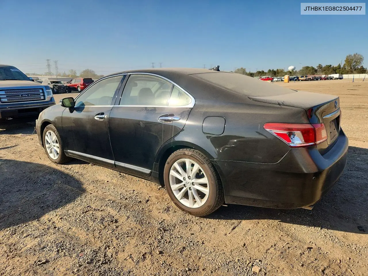 2012 LEXUS ES VIN JTHBK1EG8C2504477 — фото 2
