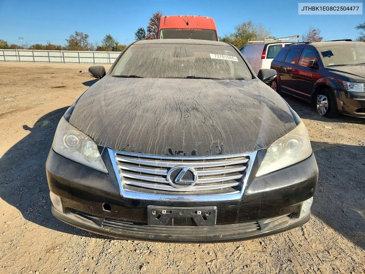 2012 LEXUS ES VIN JTHBK1EG8C2504477 — фото 5