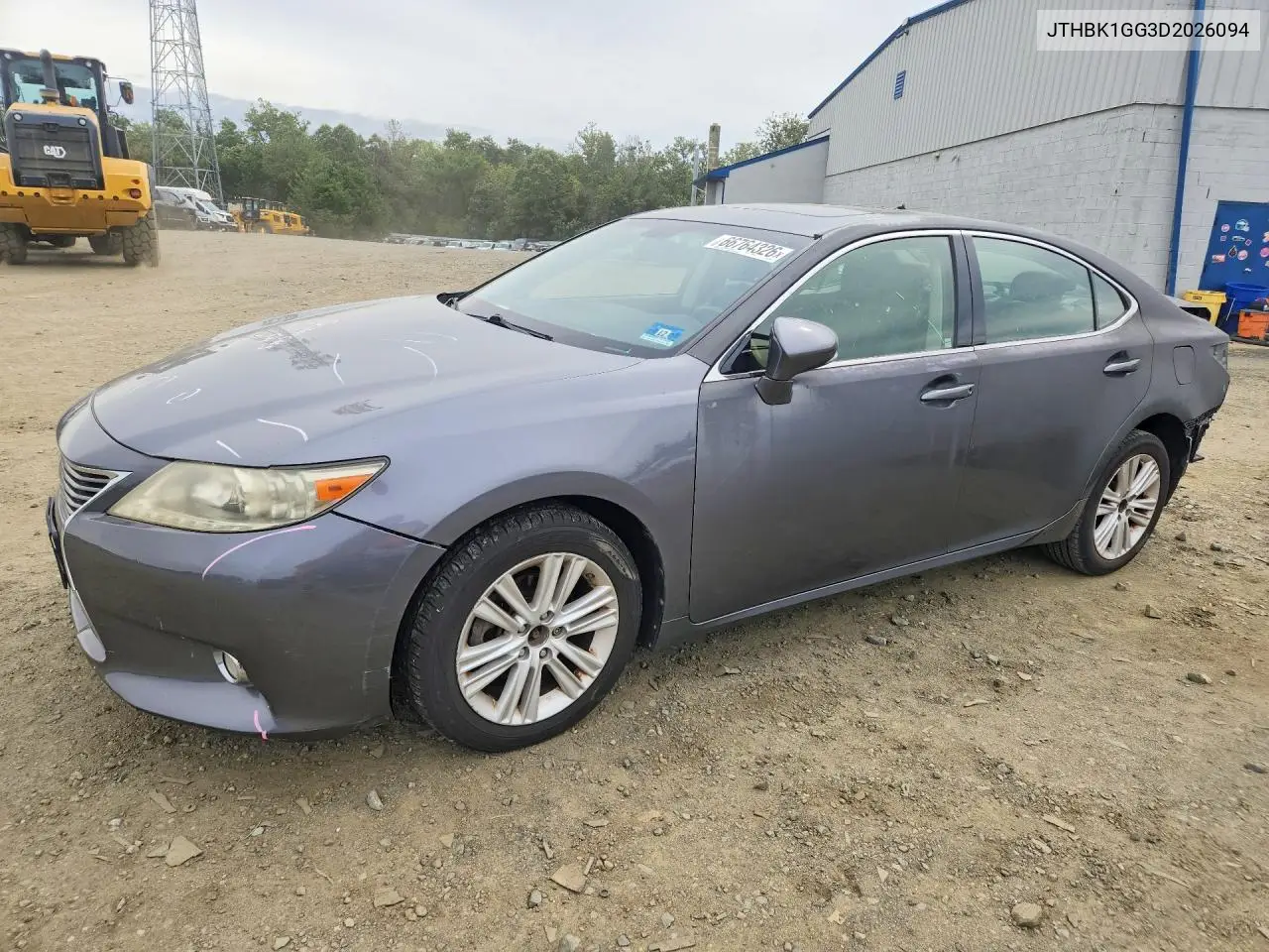 LEXUS ES 2013, VIN JTHBK1GG3D2026094