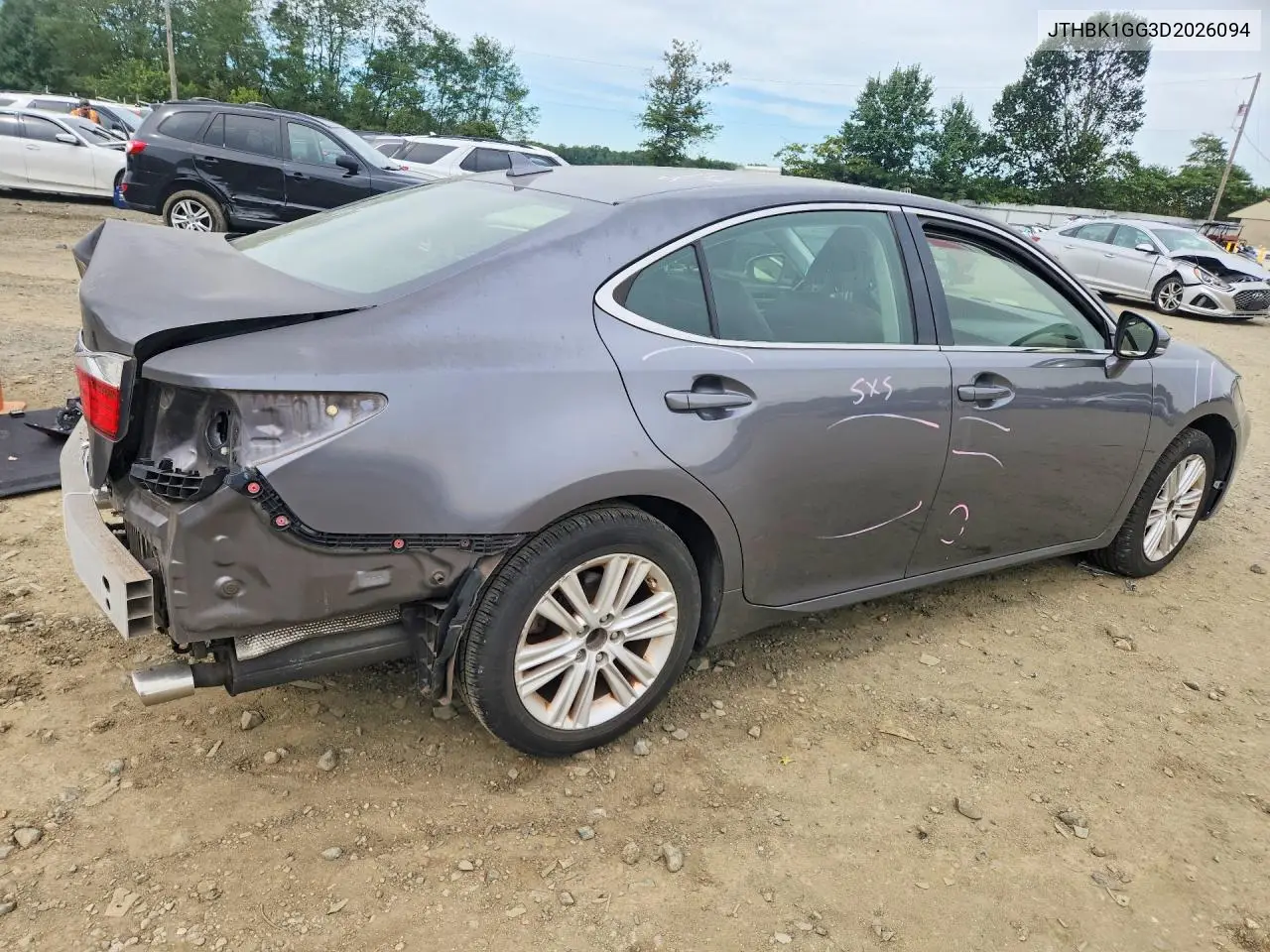 2013 LEXUS ES VIN JTHBK1GG3D2026094 — фото 3