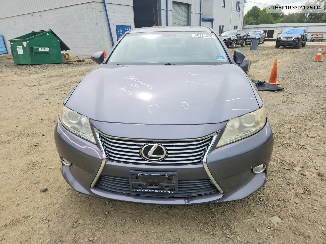 2013 LEXUS ES VIN JTHBK1GG3D2026094 — фото 5
