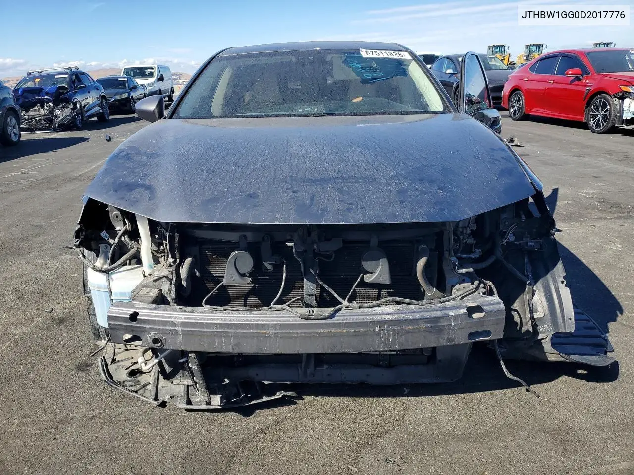 2013 LEXUS ES VIN JTHBW1GG0D2017776 — фото 5
