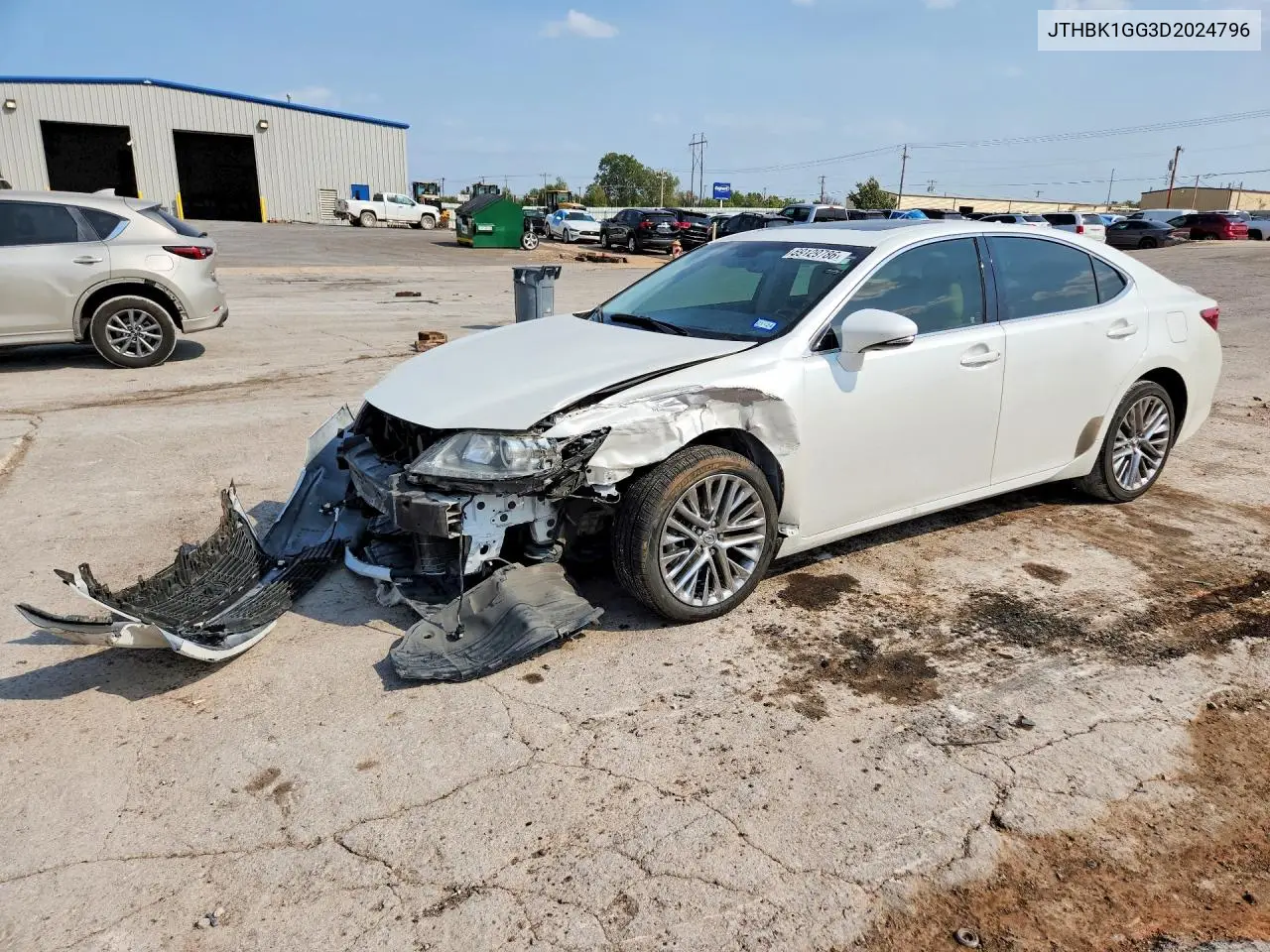 LEXUS ES 2013, VIN JTHBK1GG3D2024796
