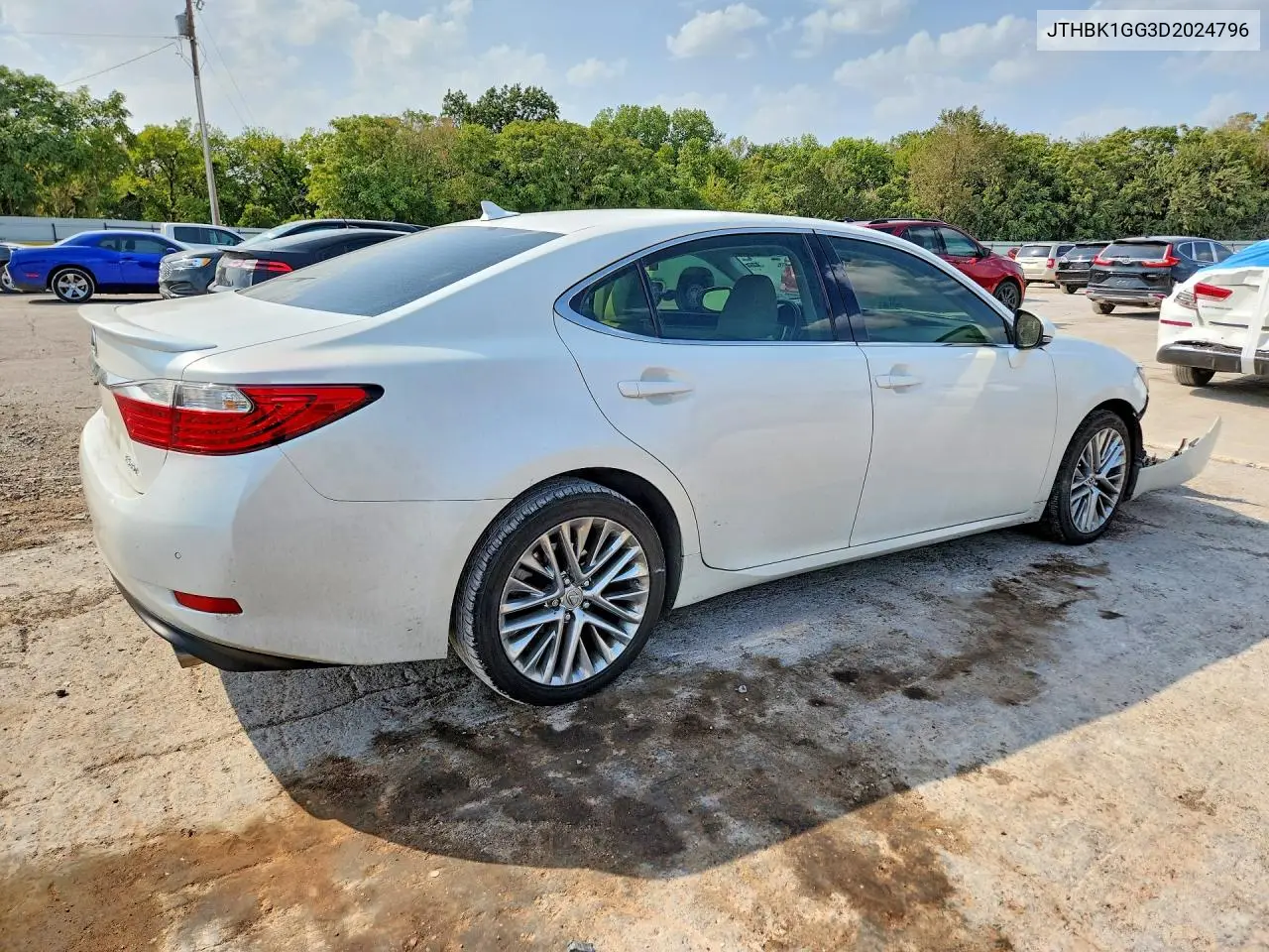 2013 LEXUS ES VIN JTHBK1GG3D2024796 — фото 3