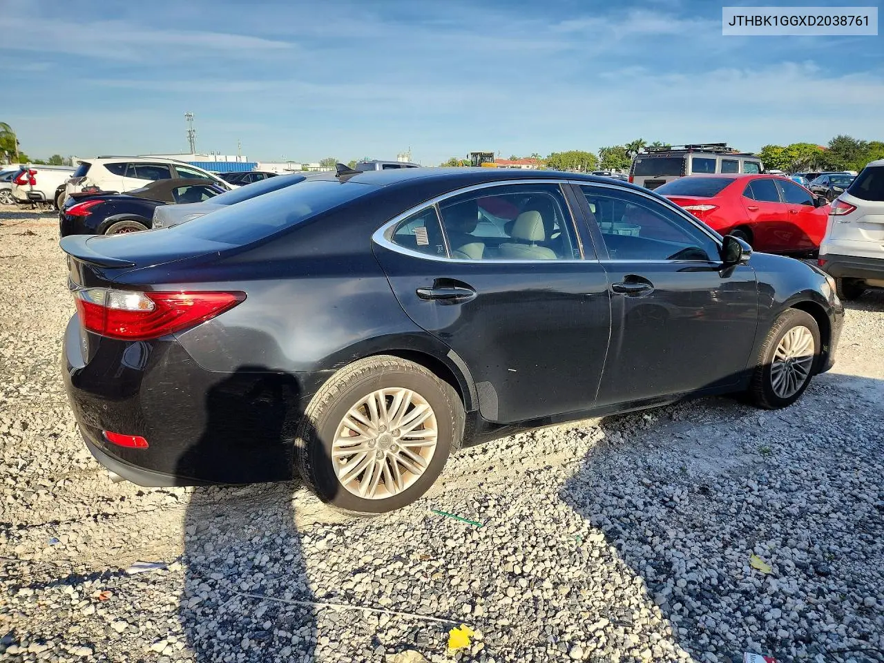 2013 LEXUS ES VIN JTHBK1GGXD2038761 — фото 3