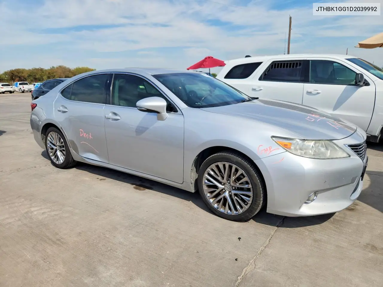 2013 LEXUS ES VIN JTHBK1GG1D2039992 — фото 4