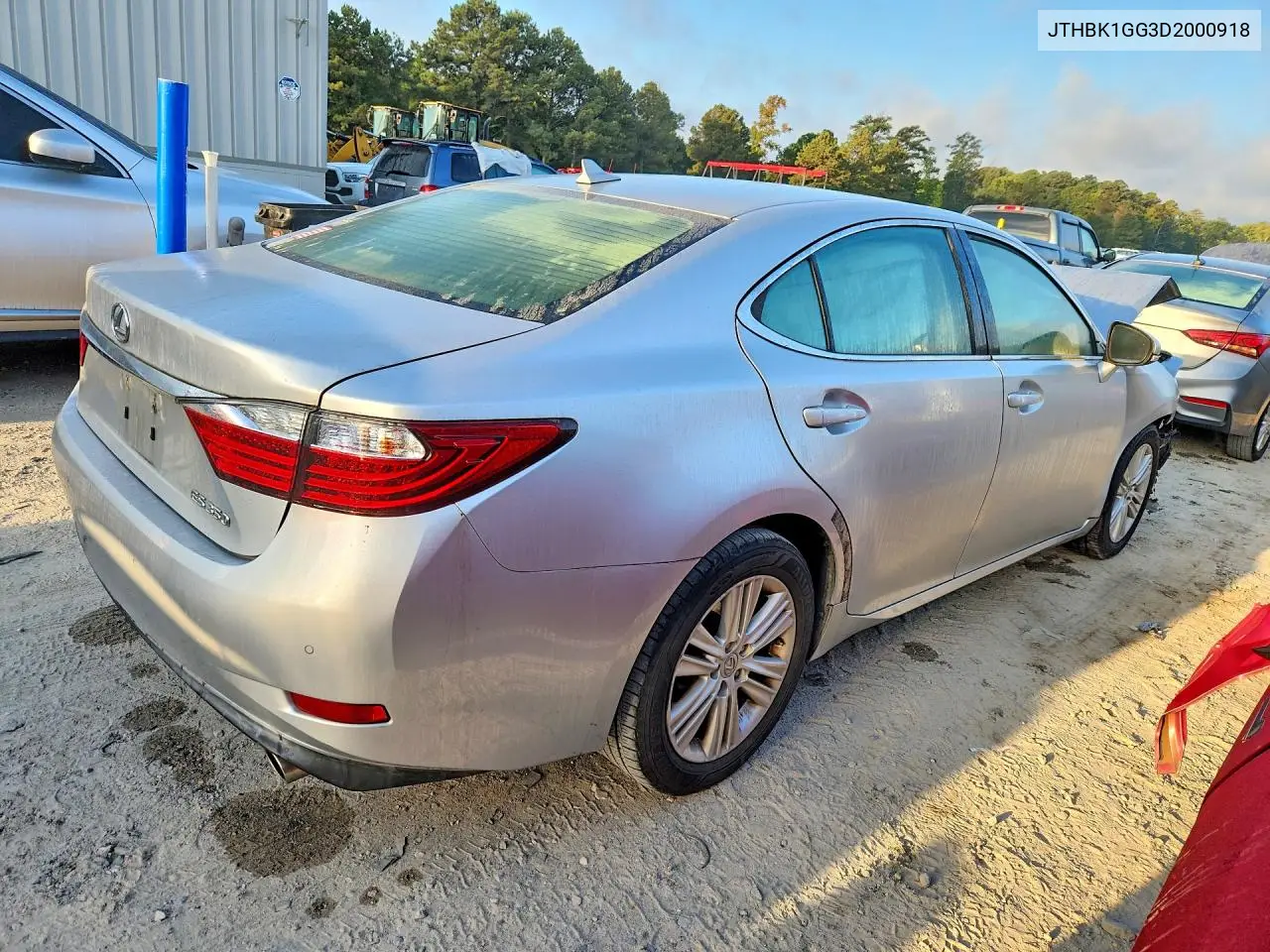 2013 LEXUS ES VIN JTHBK1GG3D2000918 — фото 3