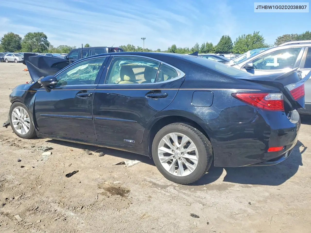 2013 LEXUS ES VIN JTHBW1GG2D2038807 — фото 2