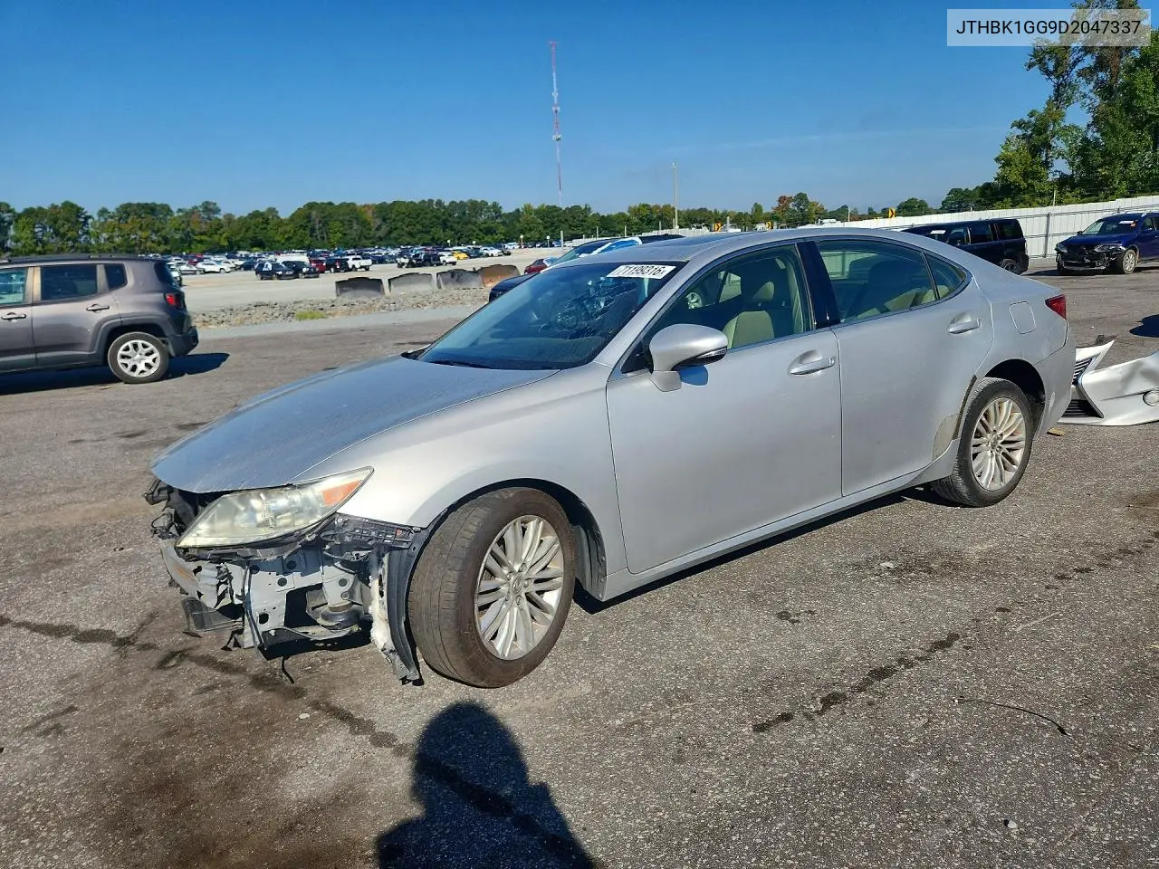 LEXUS ES 2013, VIN JTHBK1GG9D2047337