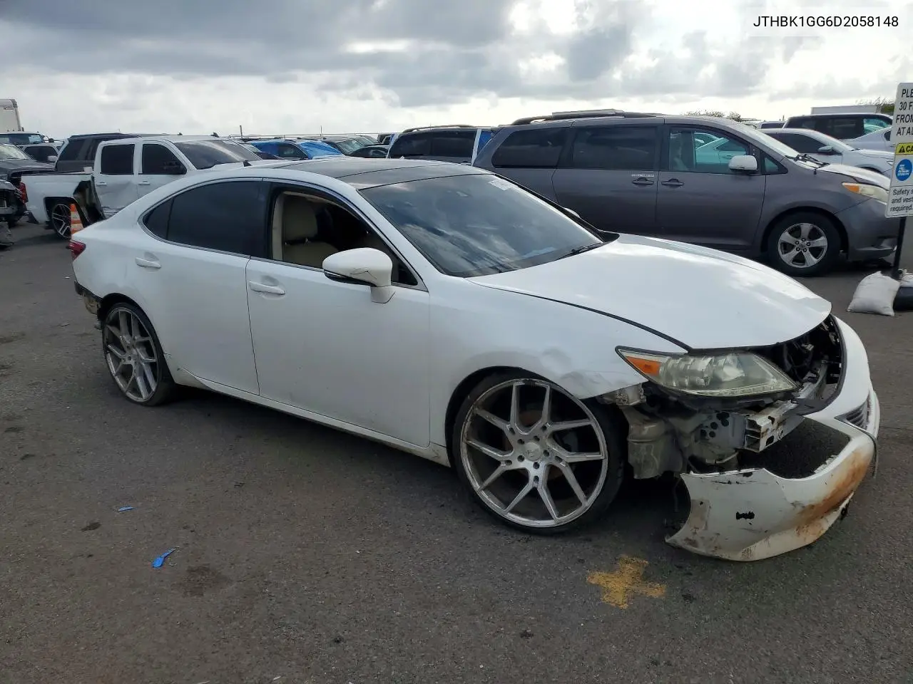 2013 LEXUS ES VIN JTHBK1GG6D2058148 — фото 4