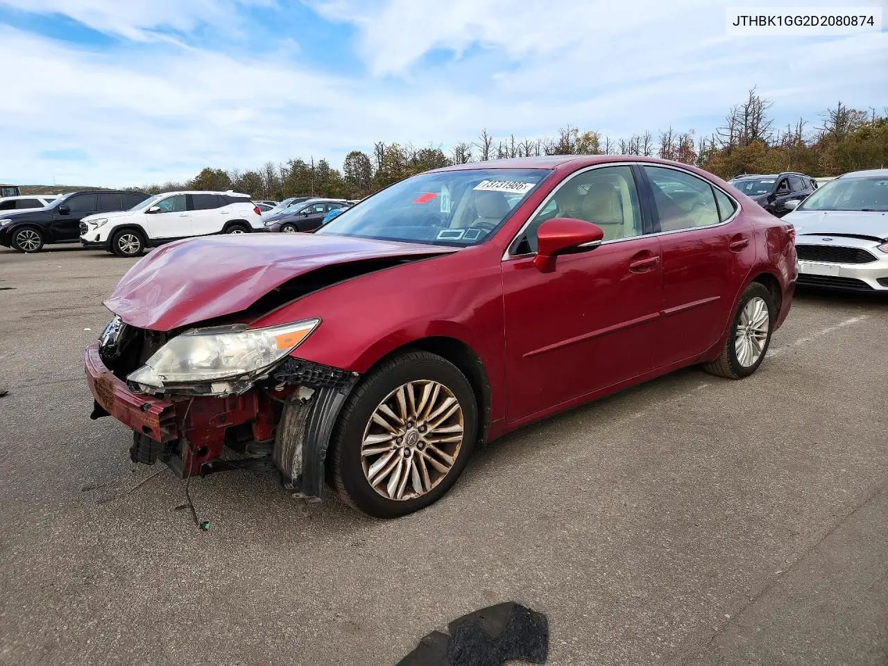 LEXUS ES 2013, VIN JTHBK1GG2D2080874
