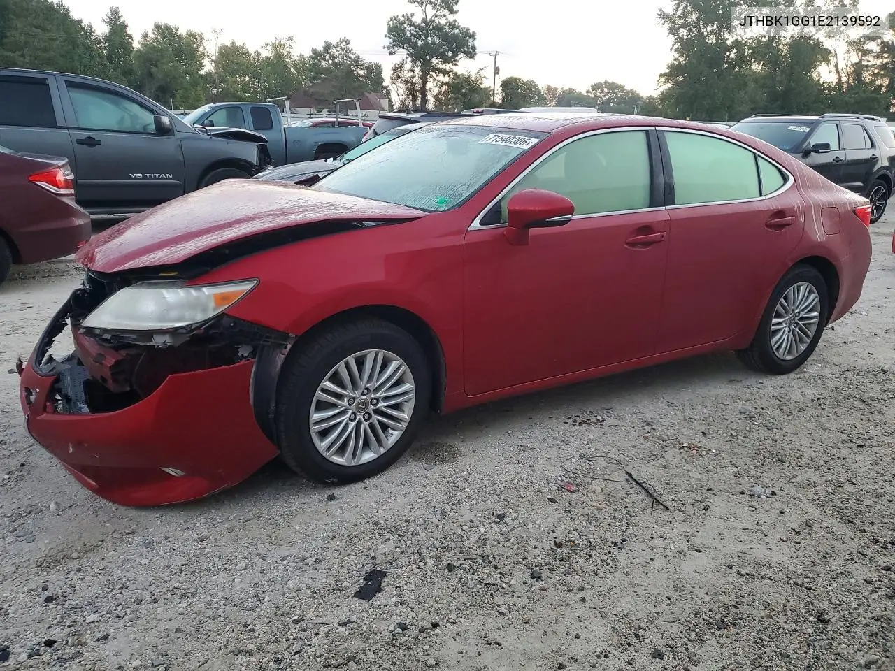 LEXUS ES 2014, VIN JTHBK1GG1E2139592