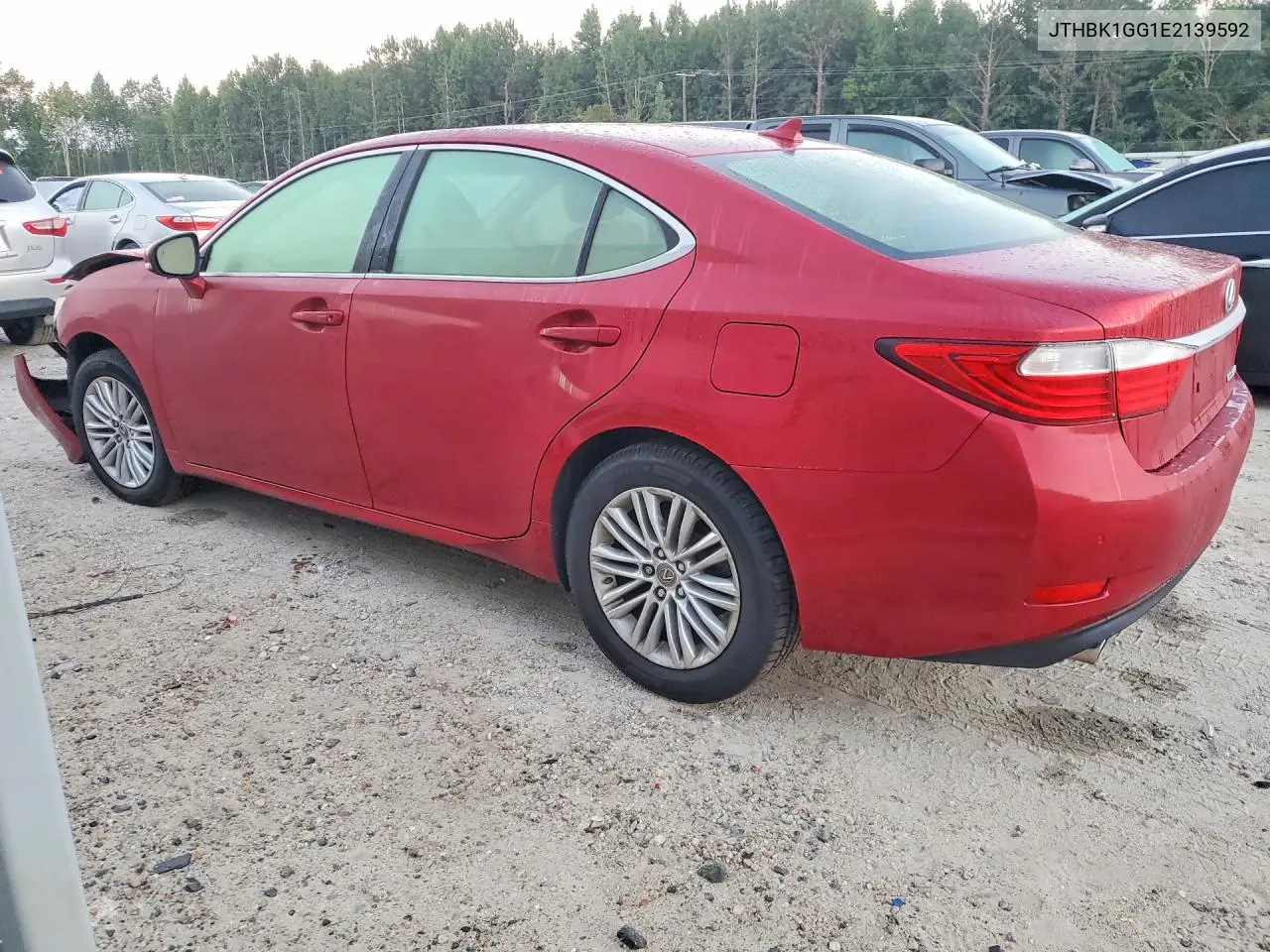2014 LEXUS ES VIN JTHBK1GG1E2139592 — фото 2