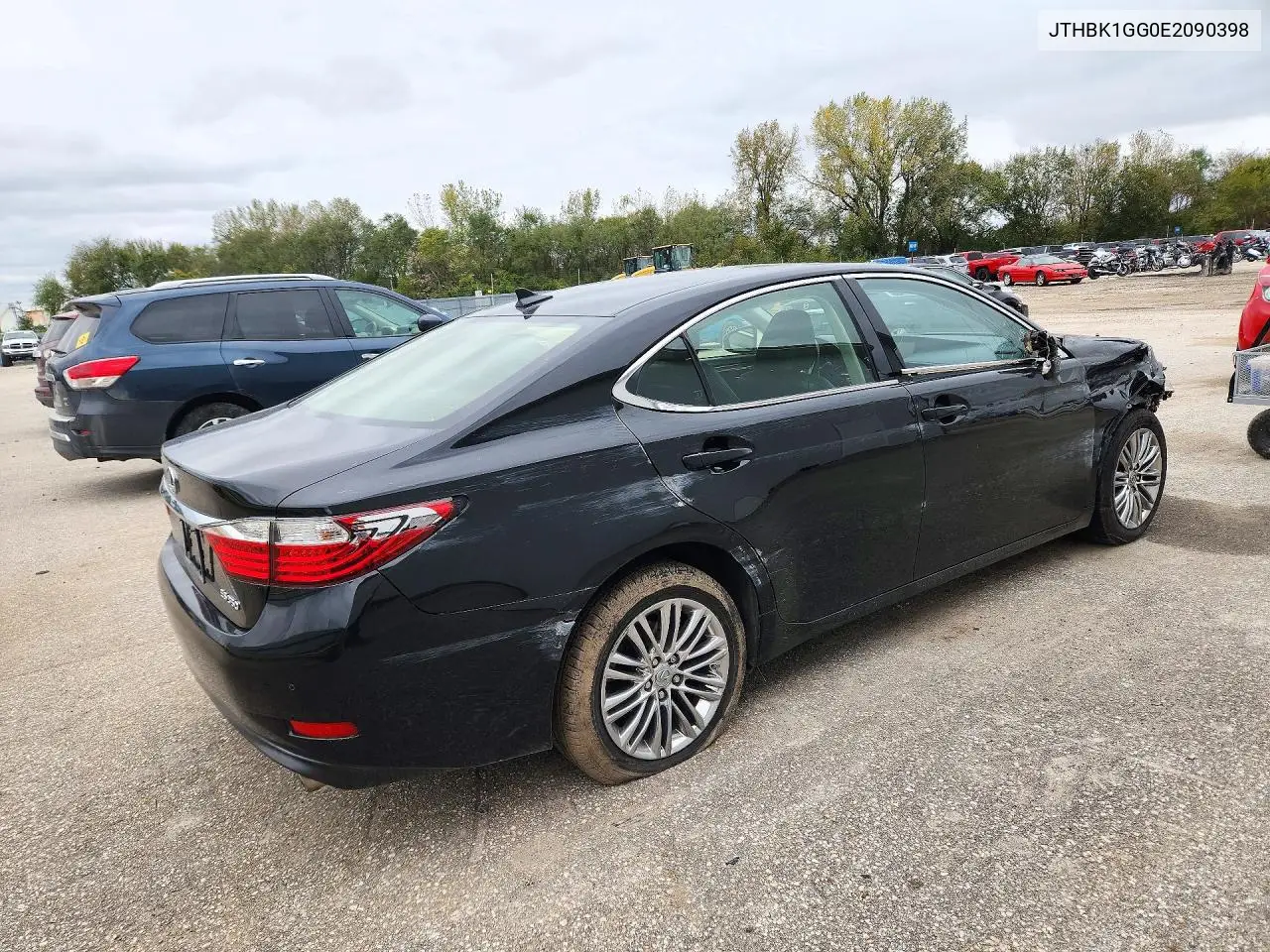 2014 LEXUS ES VIN JTHBK1GG0E2090398 — фото 3