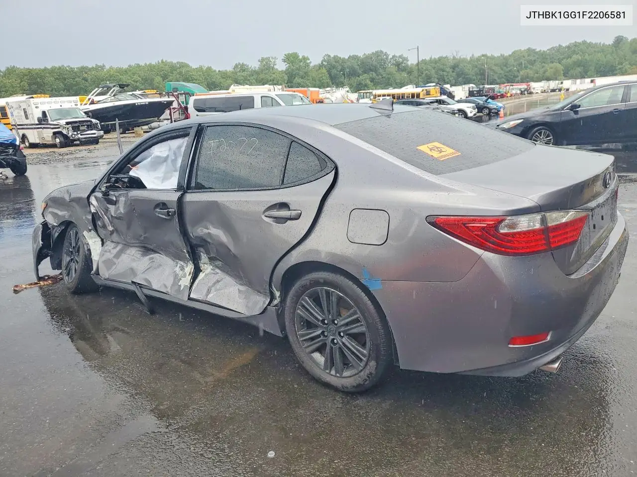 2015 LEXUS ES VIN JTHBK1GG1F2206581 — фото 2