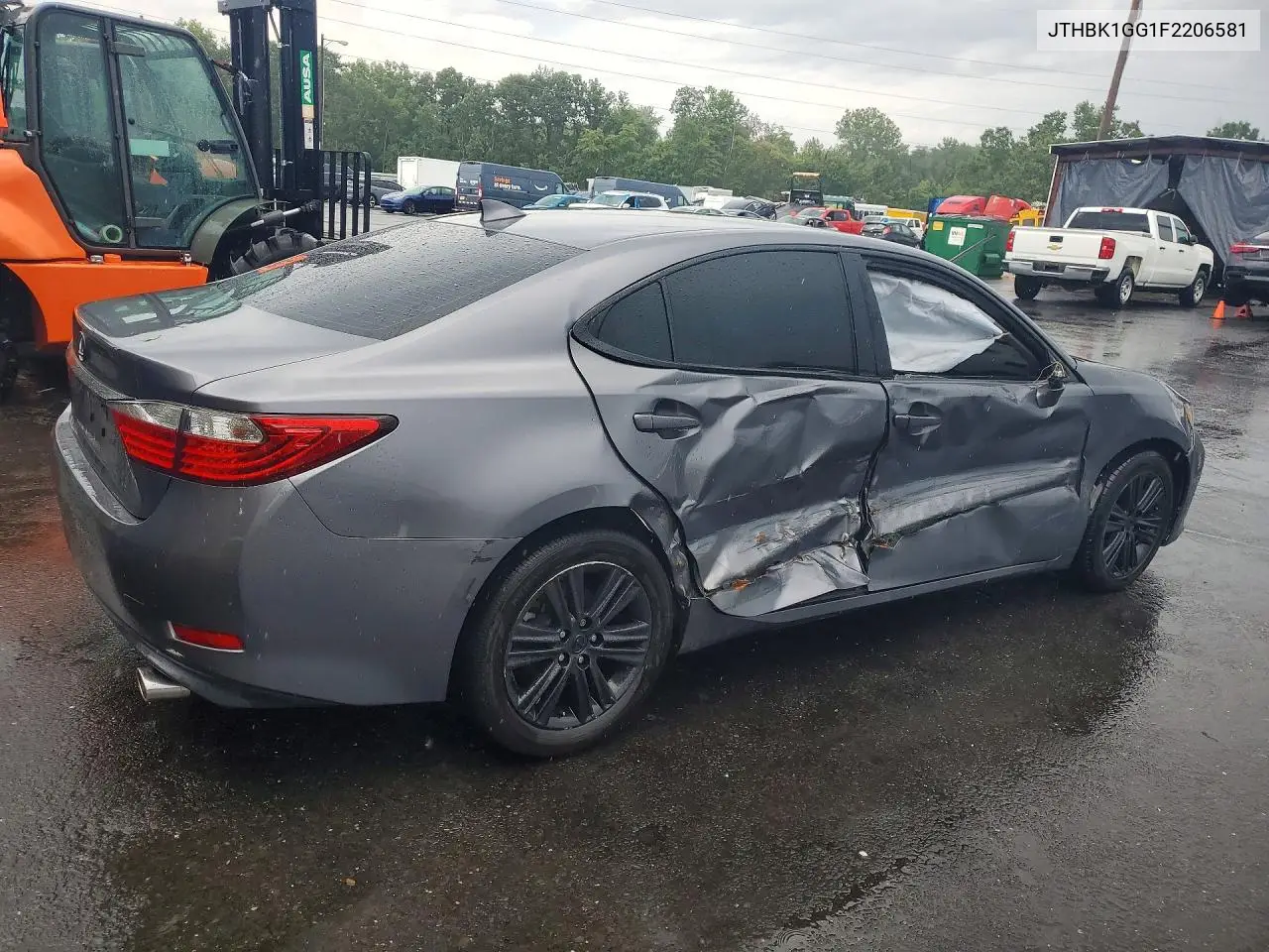 2015 LEXUS ES VIN JTHBK1GG1F2206581 — фото 3