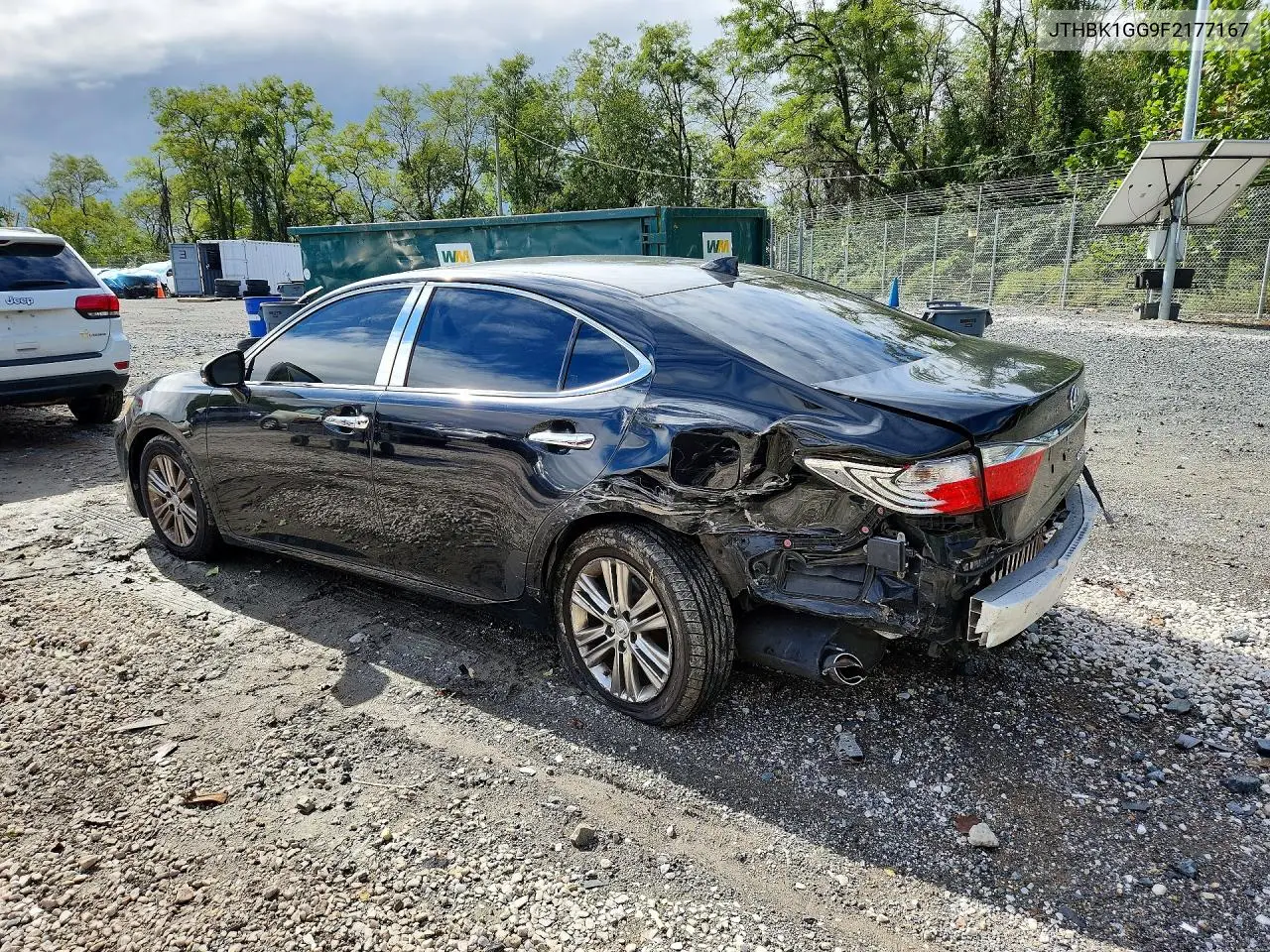 2015 LEXUS ES VIN JTHBK1GG9F2177167 — фото 2