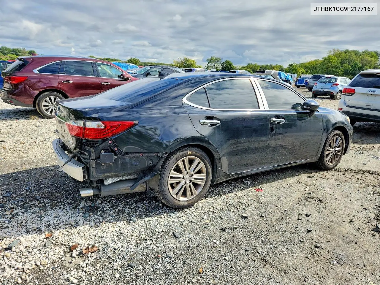 2015 LEXUS ES VIN JTHBK1GG9F2177167 — фото 3