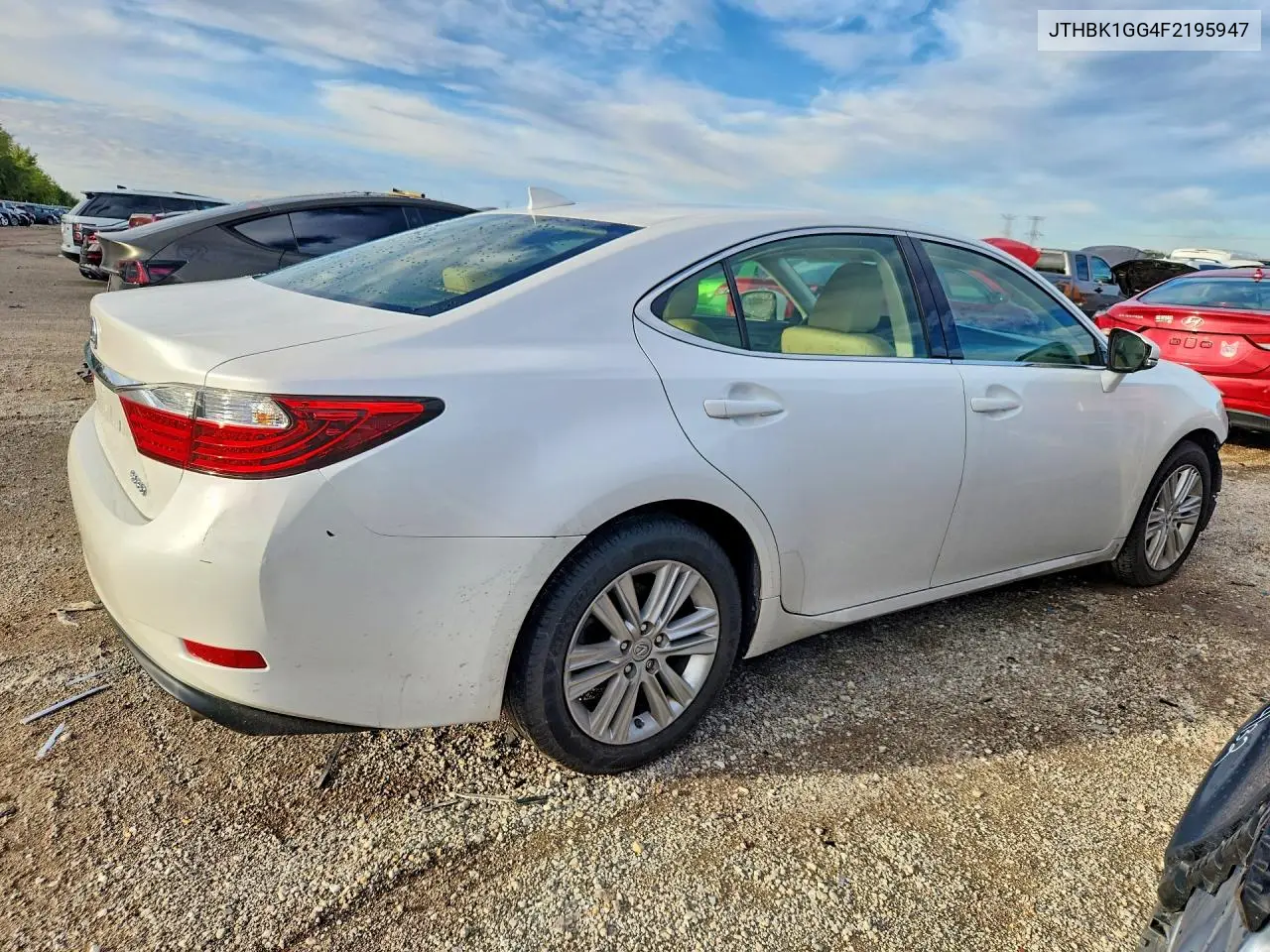 2015 LEXUS ES VIN JTHBK1GG4F2195947 — фото 3