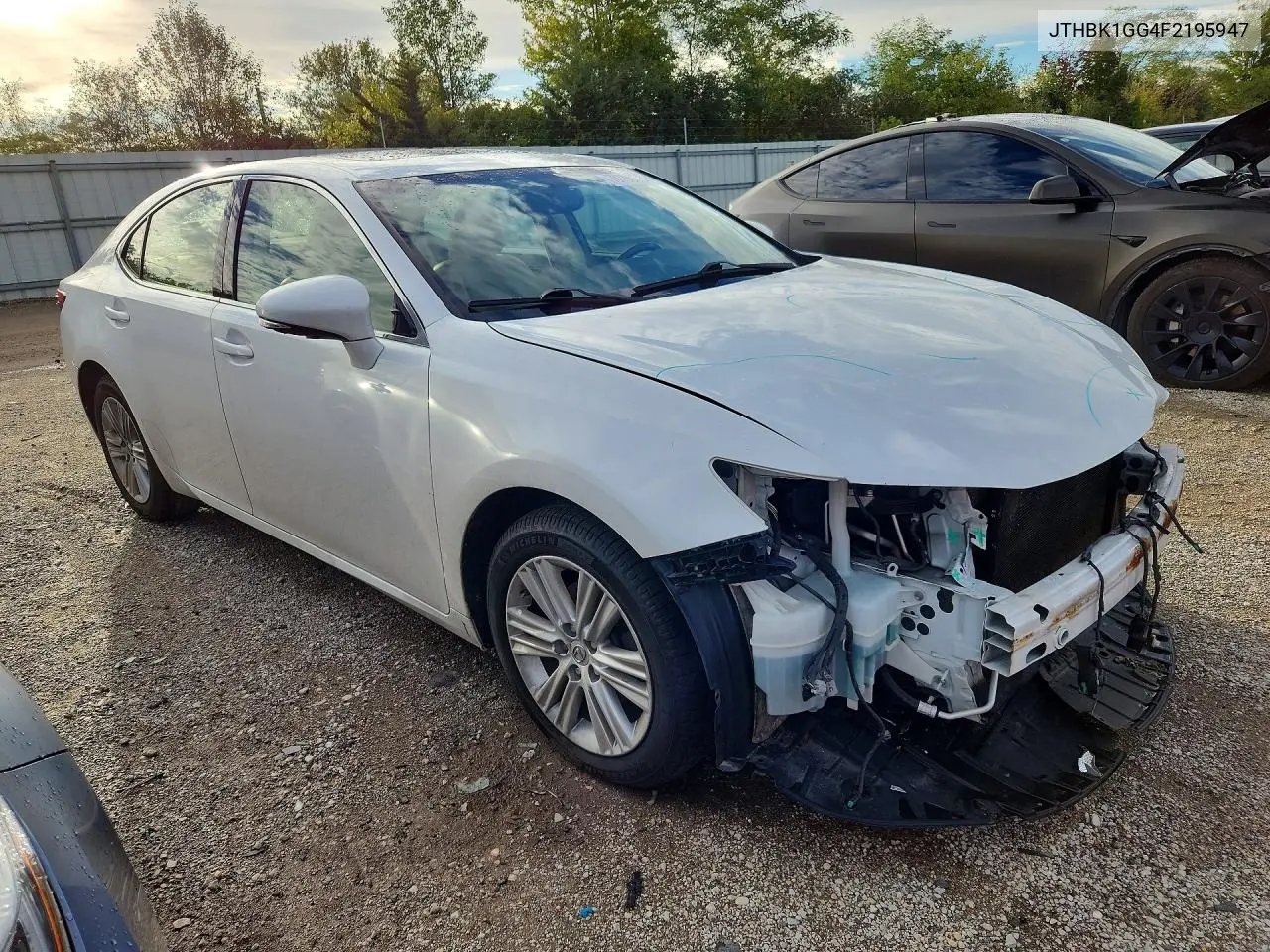 2015 LEXUS ES VIN JTHBK1GG4F2195947 — фото 4