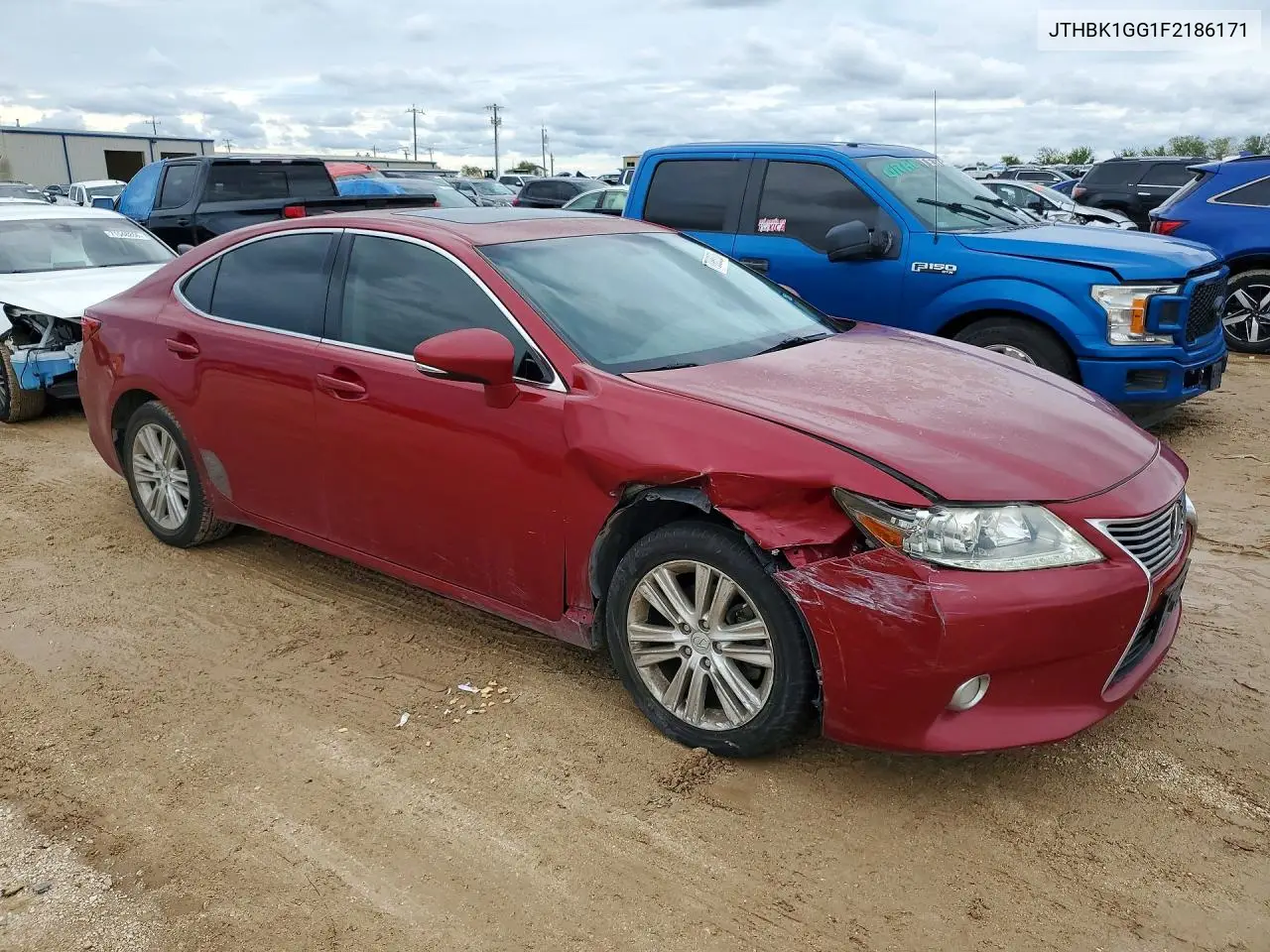 2015 LEXUS ES VIN JTHBK1GG1F2186171 — фото 4